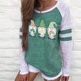 thumbnail image 2 of Ichuanyi Womens Tops, Summer Women's St.Patrick's Day Print Long-sleeved Casual Blouse Pullover Tops, 2 of 4