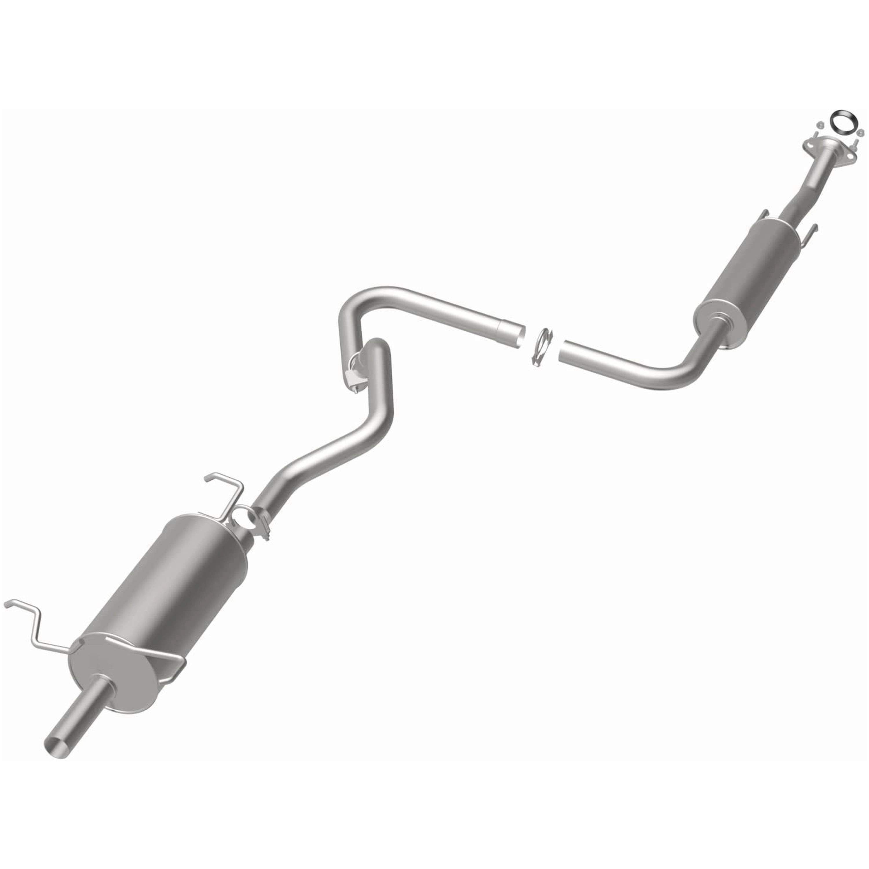 BRExhaust OE Replacement Exhaust System Kit 106-0030: Compatible with 2007-2012 Nissan Sentra 2.0L