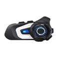 thumbnail image 1 of Intercomunicador Para Casco De Moto  Compartir Música Fm Radio 1500m Bluetooth Ip67 negro blanco, 1 of 5