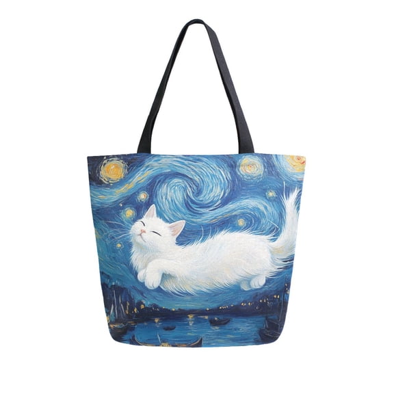 DIXRUYEE Tote Bag Women Weekender Travel Bag Shoulder Handbag Dreaming Among The Stars Printed