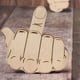 thumbnail image 5 of Dedo medio automático, voltear hacia arriba o hacia afuera, hecho a mano de madera, adorno interactivo para el dedo medio, estados de ánimo que expresan un regalo genial para el dedo medio, 5 of 9