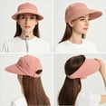 thumbnail image 6 of Sun Hats for Women Wide Brim UV Protection Sun Hat Summer Beach Packable Visor, 6 of 7