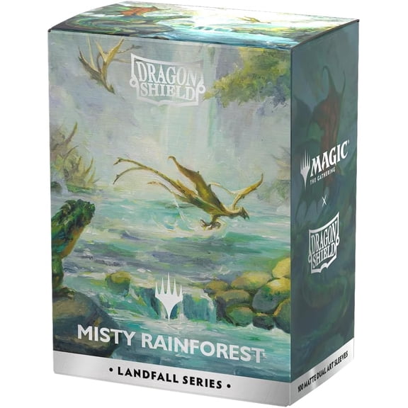 Dragon Shield: Standard 100ct Sleeves - Landfall Series - Misty Rainforest (Dual Matte)