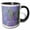 Black/White, variant on 3drose, Canada, Vancouver Island. Lupine, 11oz Two-tone Green Mug