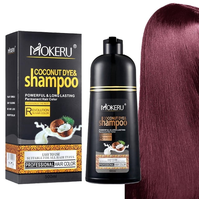 Hair Dye Shampoo Coconut Hair Color Shampoo Colorea el Cabello en Minutos 500ml