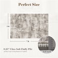 thumbnail image 3 of VUNATE 5'x7' Area Rugs for Living Room Washable Rugs Modern Abstract Distressed Indoor Rug Carpet Soft Fluffy Area Rugs for Bedroom Dining Room Office Kitchen Foldable Nonslip Rug Taupe, 3 of 8