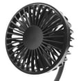 thumbnail image 3 of 2X Portátil Mini Ventilador del Cochecito de Clip, Ajustes de 3 Velocidades, Flexible Flexible USB Recargable Ventilador de Escritorio Silencioso A Batería Azul Marino, 3 of 8