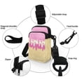 thumbnail image 5 of HELLHERO Polyester Crossbody Sling Bag Double Layer Daily Commute or Casual Outings with Zipper, Ice Cream Print, 5 of 7