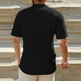 thumbnail image 4 of Ashirexll Mens Button up Shirts Short Sleeve, Big and Tall Shirts for Men, Casual Soft and Comfortable Short Sleeve Turndown Collar Button Shirts, 4 of 7