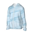 thumbnail image 2 of Haiem Light Blue Marble UPF 50+ Fishing Shirts for Men Long Sleeve UV Sun Protection Hoodie Non-Mask Outdoor Hiking Shirts, 2 of 9
