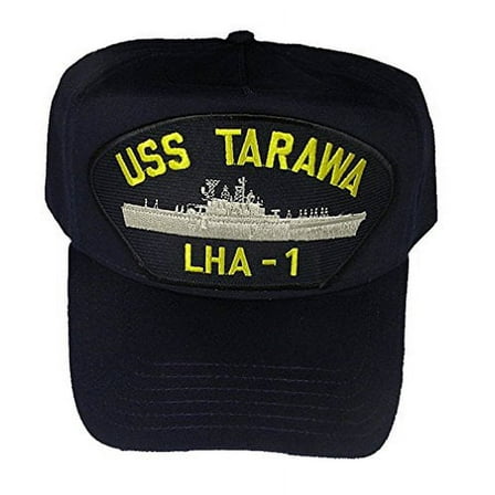 USS TARAWA LHA-1 HAT - Navy Blue - Veteran Owned Business