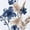 Navy/Taupe, variant on H.VERSAILTEX 100% Blackout Curtains Cattleya Floral Printed Drapes Leah Floral Thermal Bedroom Curtains for Living room with Black Liner 2 Panels,52" x 84",Grey/BLue