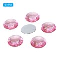 thumbnail image 3 of Uxcell 40mm Flat Back Round Acrylic Rhinestones, 50 Pack Plastic Circle Gems for Jewelry Making Costume, Pink, 3 of 6