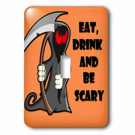 3dRose Eat, drink and be scary. Halloween funny quotes. Popular saying., Single Toggle Switch