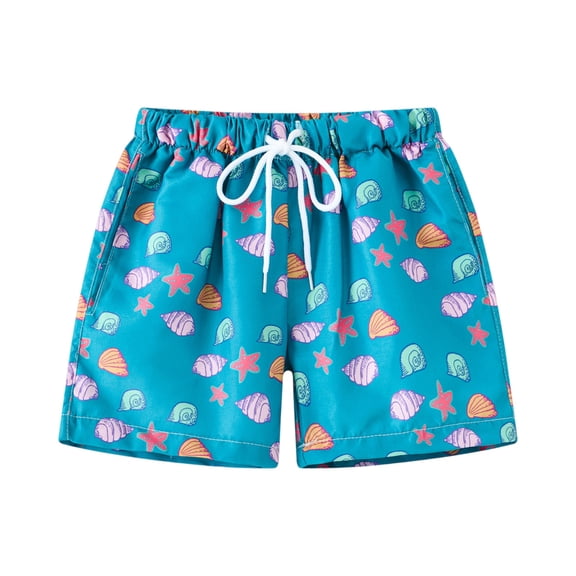 Abcomgle Boys Swim Trunks 14-16 Quick Dry Boys Swim Shorts Cute Starfish Shell Print Toddler Swimsuit Boy Summer Hawaiian Athletic Youth Boys Swim Trunks