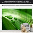 thumbnail image 3 of Tiptophomedecor Abstract Wallpaper Wall Mural - Leaf And Three Drops Of Water, 3 of 6