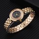 thumbnail image 3 of Reloj de pulsera de cuarzo con esfera redonda y correa de aleación elegante para mujer (dorado), 3 of 5