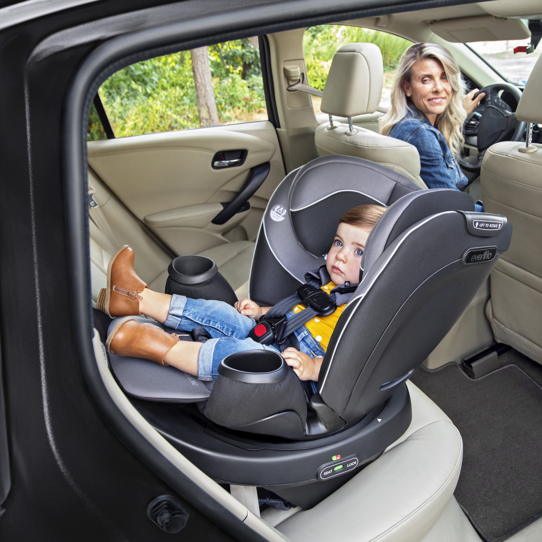 Evenflo Revolve360 Rotating All-In-One Car Seat (Ainsley)