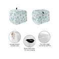thumbnail image 2 of Fsddascl Green Aqua Coastal Small Toaster Cover 2 Slice, Kitchen Appliance Covers, Nautical Jellyfish Seashells Starfish Toaster Oven Cover with Loop, Bread Machine Cover Polyester Dust Cover, 2 of 5