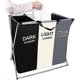 thumbnail image 1 of Collapsible Laundry Basket with 3 Compartment., 1 of 5