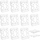 thumbnail image 1 of 12 PCS Plastic Drain Shelf for 1/6 Size Food Pan Clear Plastic, 1 of 5