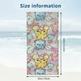 thumbnail image 3 of , with Heart Printed Pool Towel Oversized Travel Must Have for The Swimming Summer Cruise Ship Essentials, 3 of 8