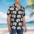 thumbnail image 5 of Xecao Cool Car print Hawaiian shirt - a stylish short-sleeve button-down for men, perfect for casual beach and tropical outings., 5 of 9
