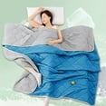 thumbnail image 5 of Summer Cool Feeling Ice Silk Lightweight Blanket with Breathable Nylon Spandex Fabric, 200x150cm Size for Hot Sleepers & Night Sweat Relief, All Season Temperature Regulation for Bedroom Use, 5 of 6
