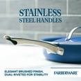 thumbnail image 5 of Farberware Vibrance 2.75 Quart Ceramic Nonstick Saute Pan with Lid, Dishwasher Safe and Oven Safe to 500°F, Blue, 5 of 14