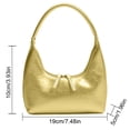 thumbnail image 3 of Bolso de axila para mujer, Bolso de mano de cuero PU Ins, Bolso de mano a la moda Y2K, Bolso de mano, 3 of 5
