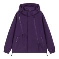 thumbnail image 2 of pstuiky manga larga de hombre, Chaqueta informal de hombre de color liso con capucha, manga larga y bolsillo con cremallera, estilo stormtrooper Tops de hombre l, 2 of 9