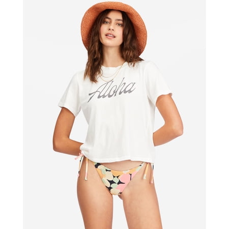 UPC 196329000071 product image for Billabong Womens Aloha Baby Short Sleeve T-Shirt Salt Crystal | upcitemdb.com