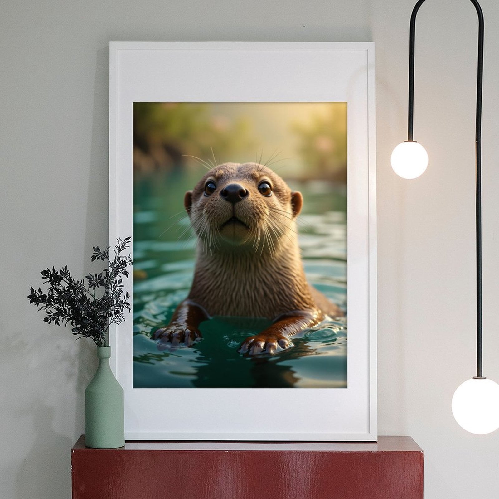 Diamond Art Kits for Adults - 5d Otter Swimming In Serene Waters Diamond Painting for Adults, Diamond Art for Adults Beginners, Diamond Painting Kits for Adults for Home Wall Decor
