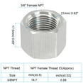 thumbnail image 2 of Uxcell 3/8" Pipe Fitting Cap, 2 Pack 304 Stainless Steel Forged Pipe Cap for DIY, Plumbing, 2 of 5