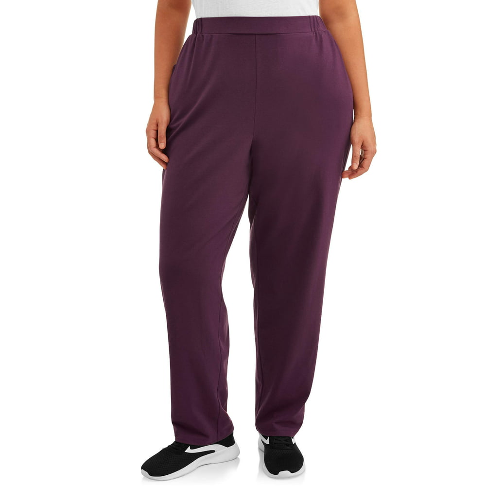 Terra & Sky - Terra & Sky Women's Plus Size Knit Pant (Regular and ...