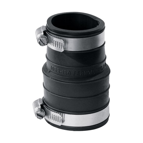 Acoplamiento flexible Fernco Schedule 40 PVC, 3 cm, 1-1/2 pulgadas, 1 paquete