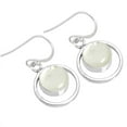 thumbnail image 1 of 925 Sterling Silver Earring For Women White Genuine Mother Of Pearl Gemstone Silver Drop Dangle Earrring April Birthstone Fashion Silver Earring Halloween Gift For Wife 925 Silver Gemstone Jewelry, 1 of 4