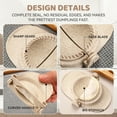 thumbnail image 3 of Qoosea Dumpling Maker Set, Empanada Maker Press with Dough Cutter, Dumpling Mold Set for Pierogi, Pastelitos, Calzone, Turnovers, Chinese Dumpling 3 Sizes-Beige, 3 of 9
