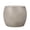 LIGHT GREY + Magnesium Oxide#70, variant on lightweight concrete side table for patio, oval outdoor end table with convex shape LIGHT GREY 24.75x17.5x20.25 inches