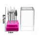 thumbnail image 2 of Lima de uñas eléctrica para cutículas de diamante y kit de puntas de uñas de gel acrílico de cerámica, herramientas acrílicas para decoración de uñas, 2 of 5