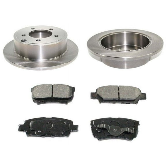 Rear Brake Pad and Rotor Kit - Compatible with 2011 - 2014 Chrysler 200 2012 2013