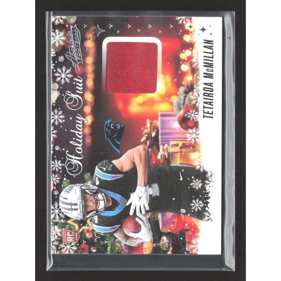 2025 Panini Absolute Football Holiday Suit HS-TML RC Tetairoa McMillan Panthers Memorabilia Football Card