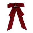 thumbnail image 2 of yuksok Womens Bow Tie Breastpin Neck Tie for Wedding Party Ceremony Shirt Decoration ,, 2 of 9