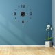 thumbnail image 3 of EeaseMX Reloj de pared DIY sin marco con números arábigos, adhesivo, arte moderno, silencioso, adhesivo acrílico 3D, decoración para el hogar, sala de estar y dormitorio - Negro (GZ-087A), 3 of 7