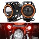 thumbnail image 1 of 125W Motorcycle Headlights Spotlights LED Motorcycle Angel Eyes U7 Headlamp 2Pcs/set Motorbike LED Auxiliary Lamp, 1 of 5