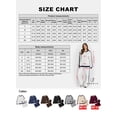 thumbnail image 7 of SHEWIN Womens Sweatsuits 2 Piece Set Fleece Lined Outfits Crew Neck Colorblock Long Sleeve Sweatshirt Jogger Pants Tracksuit Set with Pockets, 7 of 7