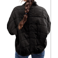 thumbnail image 6 of Womens Lightweight Long Sleeve Full-Zip Quilted Jacket Stand Neck Puffer Jacket Coat Warm Winter Outerwear, 6 of 7