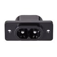 thumbnail image 1 of Unique Bargains Panel Mount Plug Adapter 250V AC 2.5A C8 2 Pins Inlet Module Plug Straight 7pcs, 1 of 3
