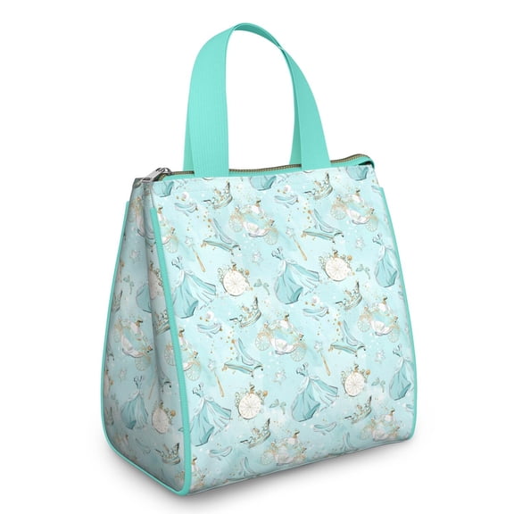 Princess Pattern Insulated Lunch Bag for Women & Adults,Large Portable Soft Cooler Lunch Bag,Thermal Food Storage Tote with Pearl Cotton,8.66L,8.75x5.75x9.5 Inch