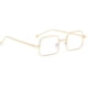 thumbnail image 1 of Gafas de sol cuadradas clásicas, gafas polarizadas anti Vintage, gafas de sol, gafas Marco dorado claro Hugo Gafas de sol rectangulares vintage, 1 of 5